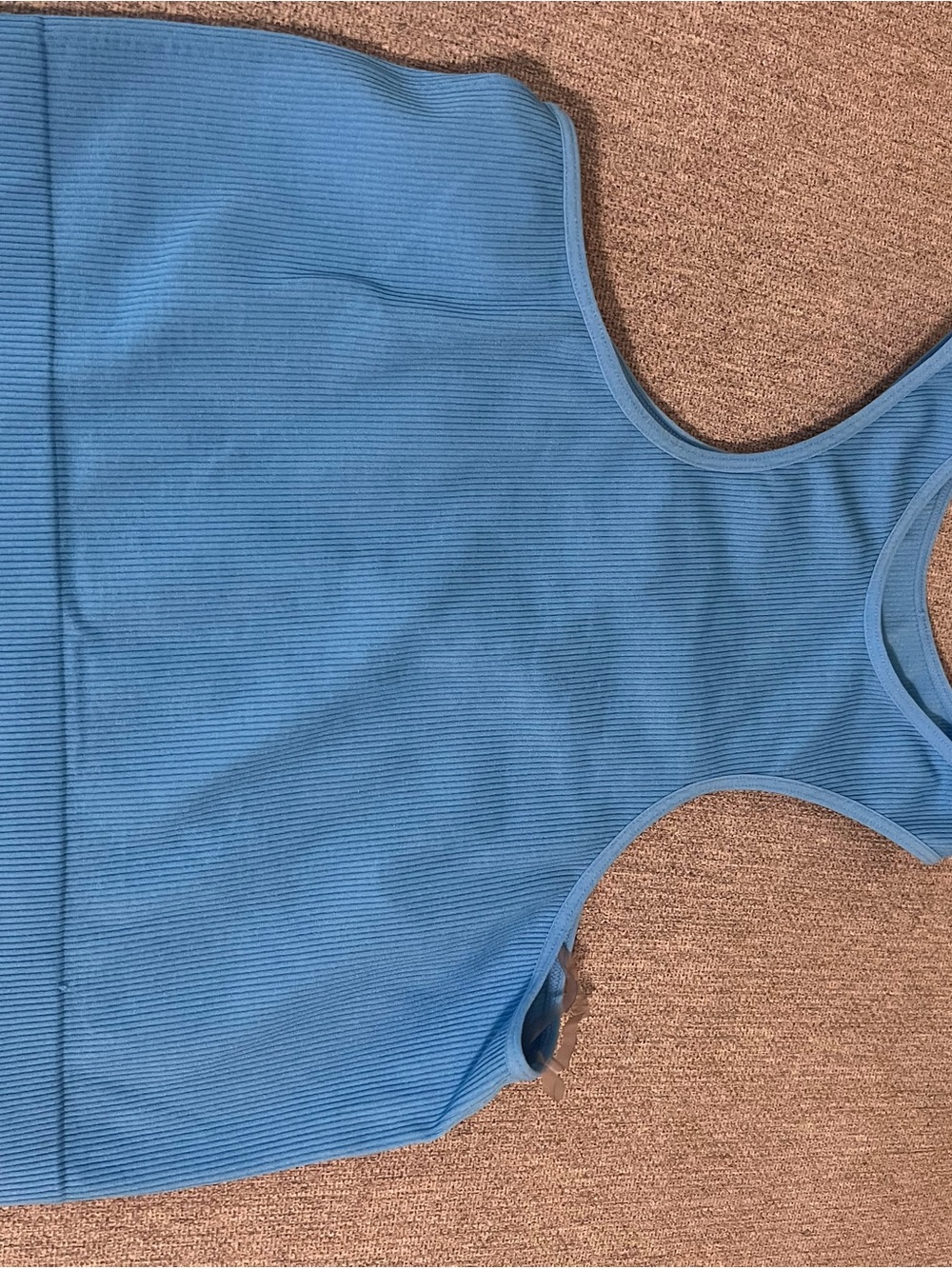 wild fable Blue Ribbed Scoop Tank